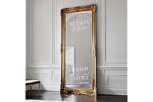 Personalized Vinyl Decals for Wedding Mirrors