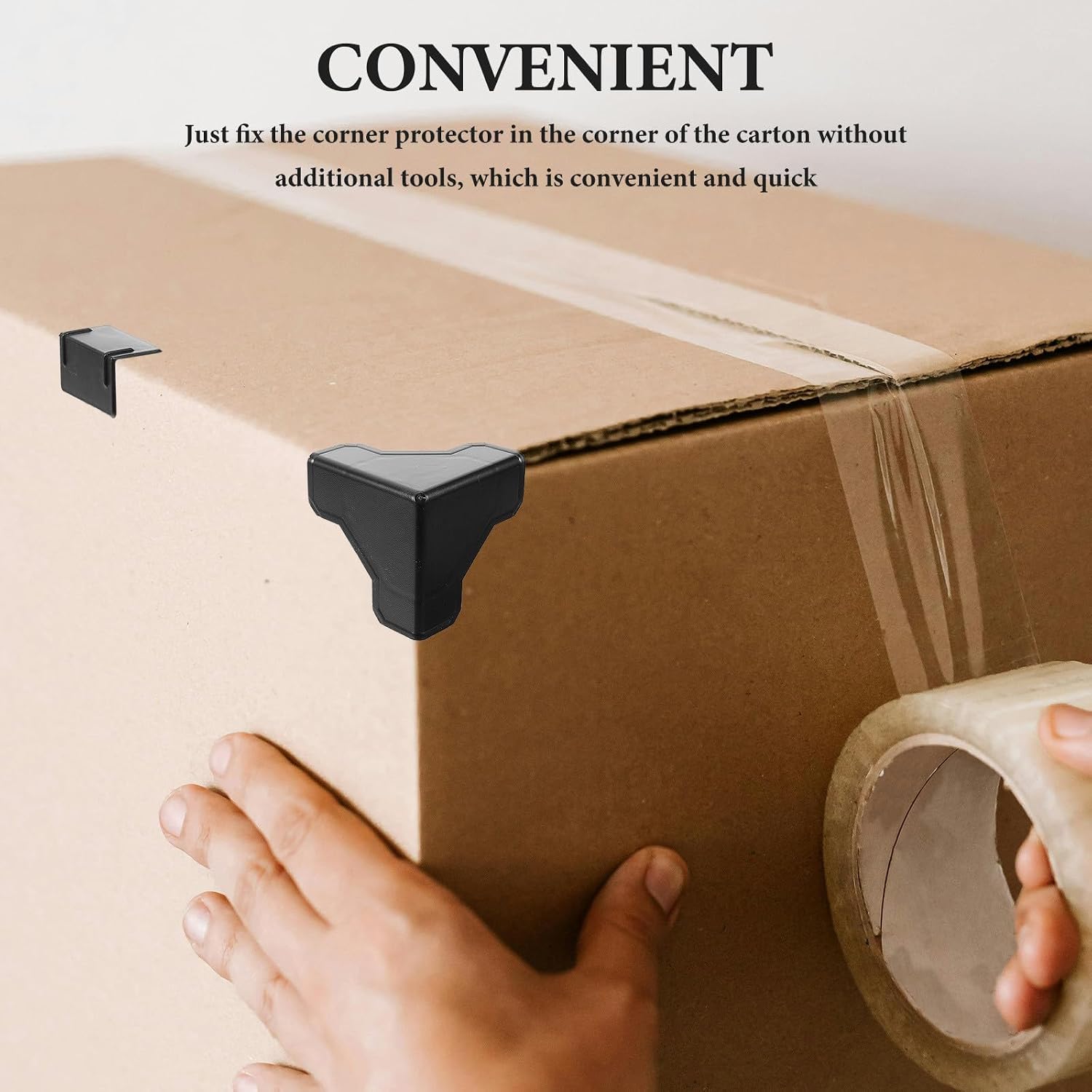 100pcs Black Corner Guards Furniture Corner Protectors Table Edge Bumpers Made of Sturdy Pp Material Easy to Use for Furniture Safety and Protection