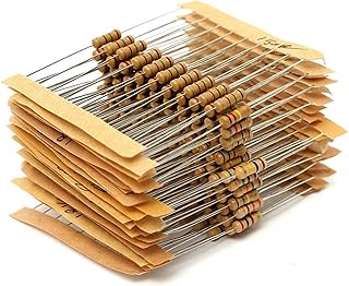 TMP1105 300pcs 30value Rang 1ohm-3M Ohm 1/2W Carbon Film Metal Resistors Assortment Kit Set 30 Values Resistor