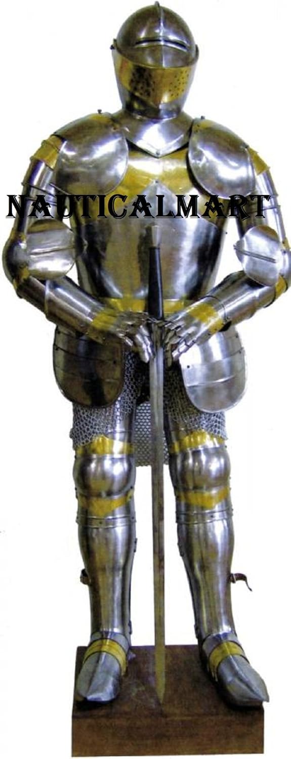 NauticalMart Medieval Knight Full Suit of Armor Wearable Costume