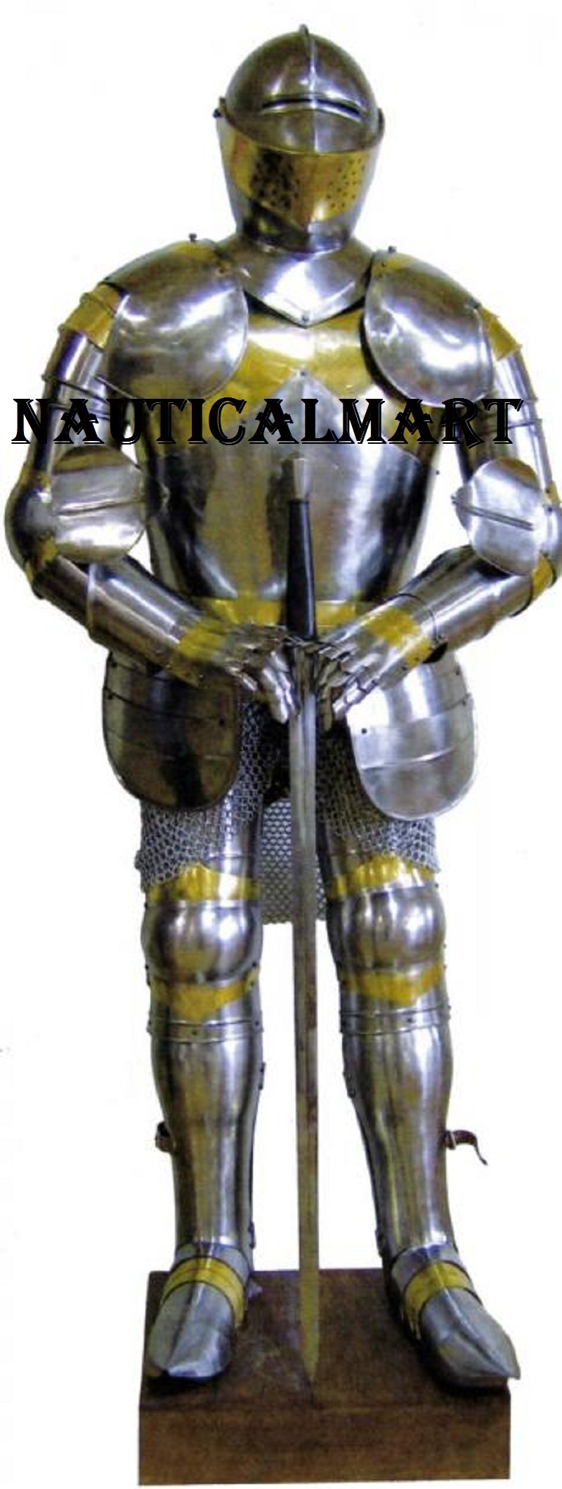 NauticalMart Medieval Knight Full Suit of Armor Wearable Costume