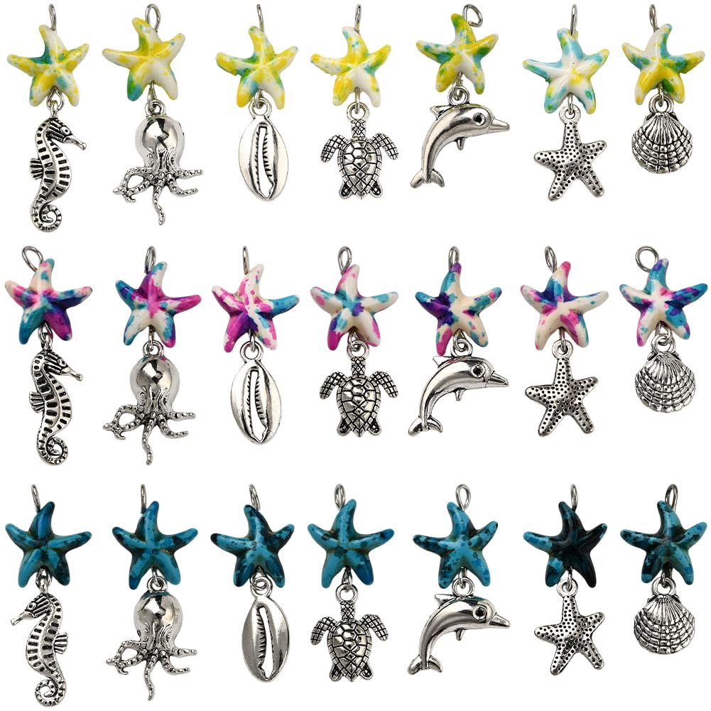 Breloques tortue de mer pour création de bijoux océan et pendentif coquillage