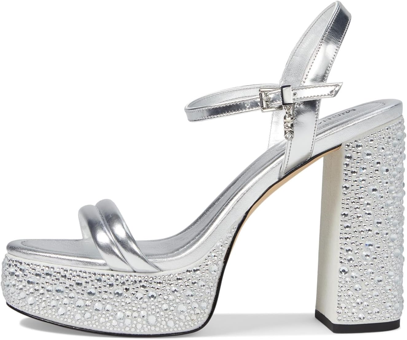 Michael Kors Laci Platform Sandal Silver 8 M