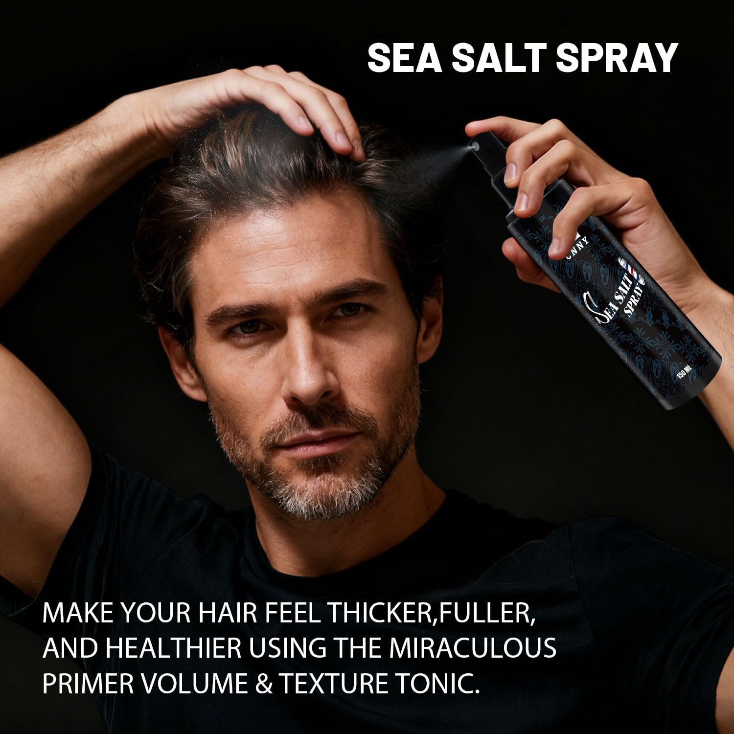 Crownnaturally CNNY Sea Salt Spray for Hair, Adds Volume, Texture & Beach Waves, Light Hold Natural Styling Spray with Sea Salt for All Hair Type 150ml