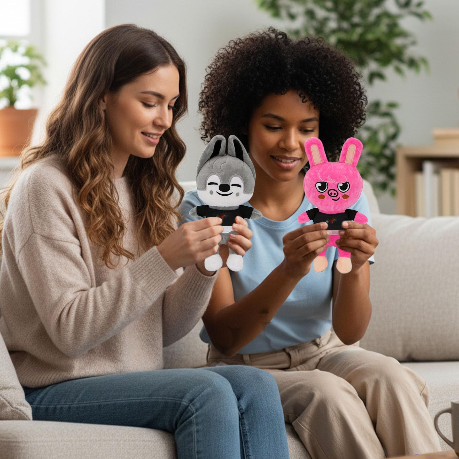 Peluche Kpop SKids, 8 Pezzi Kpop Merch Peluche, STAY Giocattolo di Peluche, Kpop Plush Doll, Peluche Animali, Regalo di Compleanno per Bambini e Fan