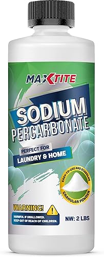 Miniatura 1 de Percarbonato de sodio (2 libras)  100% puro  Peróxido de hidrógeno sólidoblanqueador oxigenado  Limpiador multiusos para el hogar y la lavandería