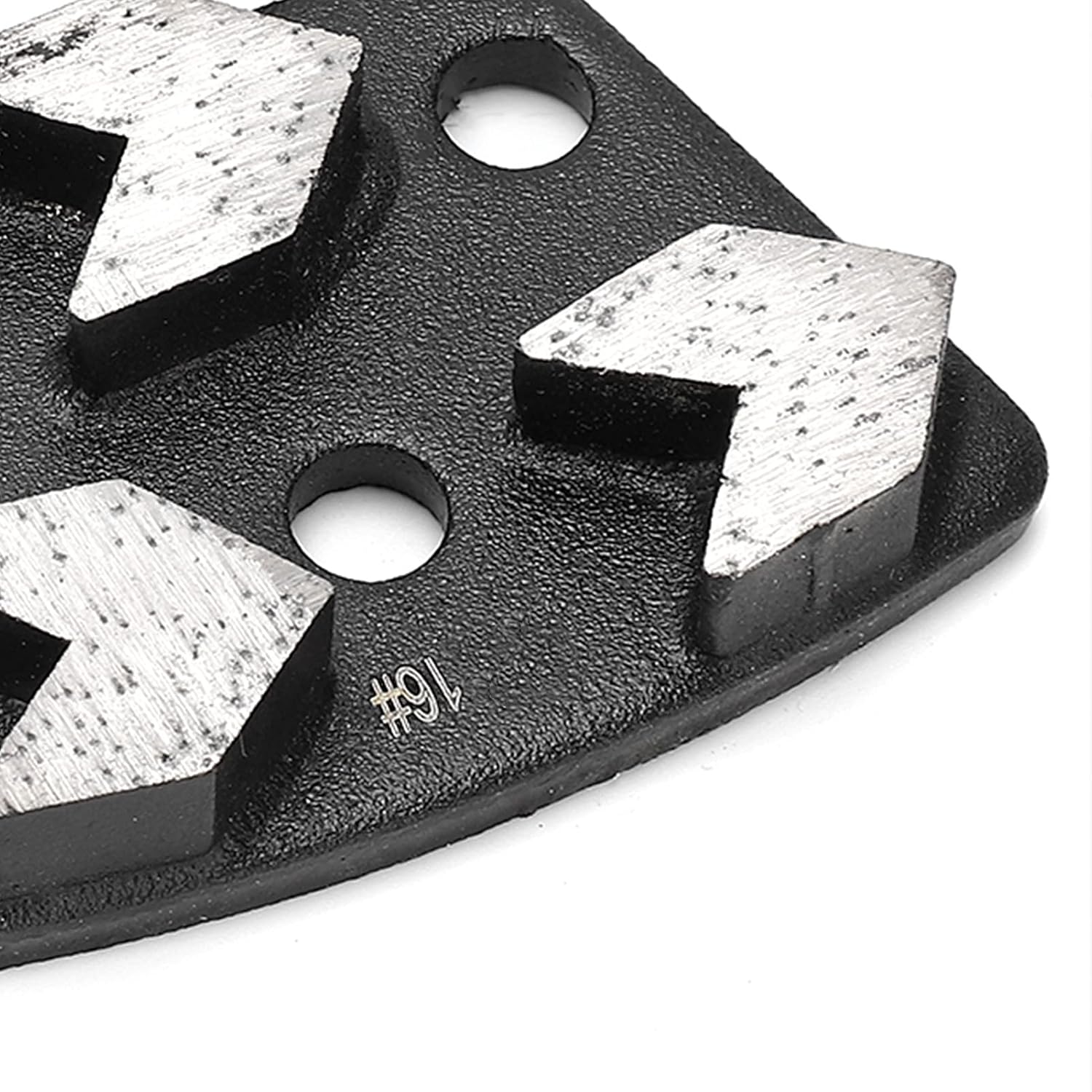 Trapazoidal Diamond Grinding Discs, 3Pcs Trapezoid Diamond Grinder Concrete Solid Thick Diamond Concrete Grinding Shoes Cutting Tool Disk Set for Grinder Floor Concrete