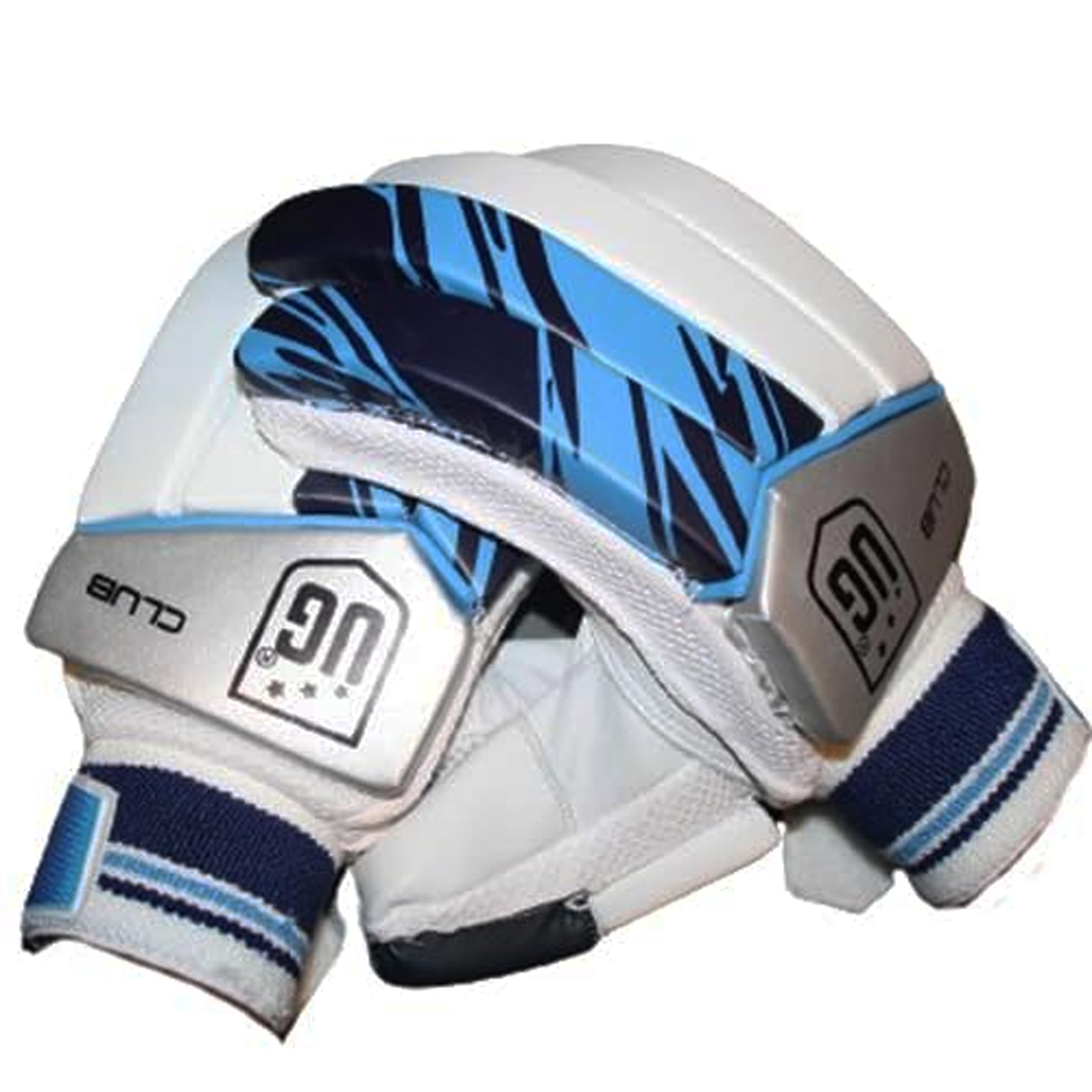 UG Sports Club Batting Gloves | Lightweight Cricket Batting Gloves| Ergonomically Designed | Blue and White Gloves for Junior Kids-picture-20