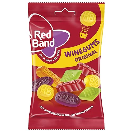 Red Band Winegums Original I Gomitas de vino con sabor a fruta mixta I 4.23 oz 4.2 onzas