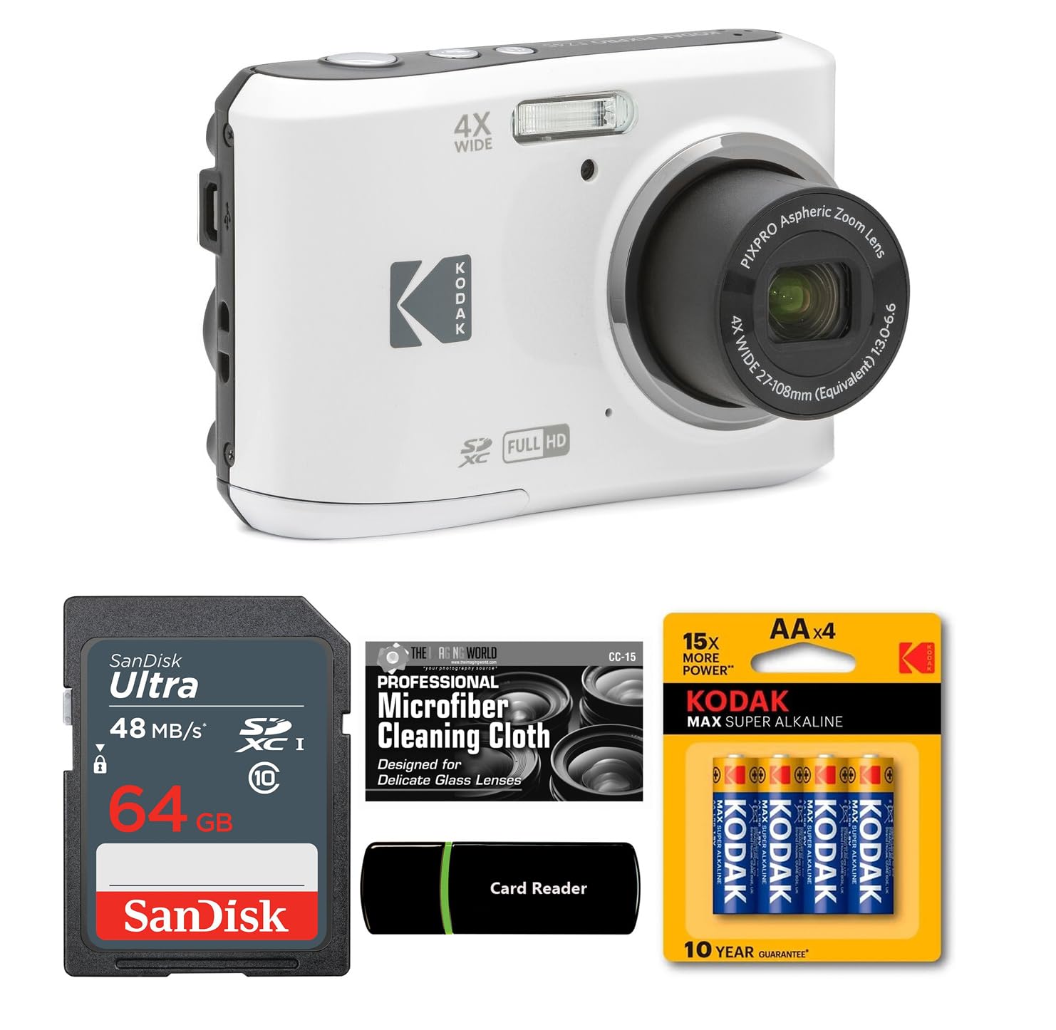 Amazon | Kodak PIXPRO FZ45 16MP デジタルカメラ 4倍光学ズーム 27mm