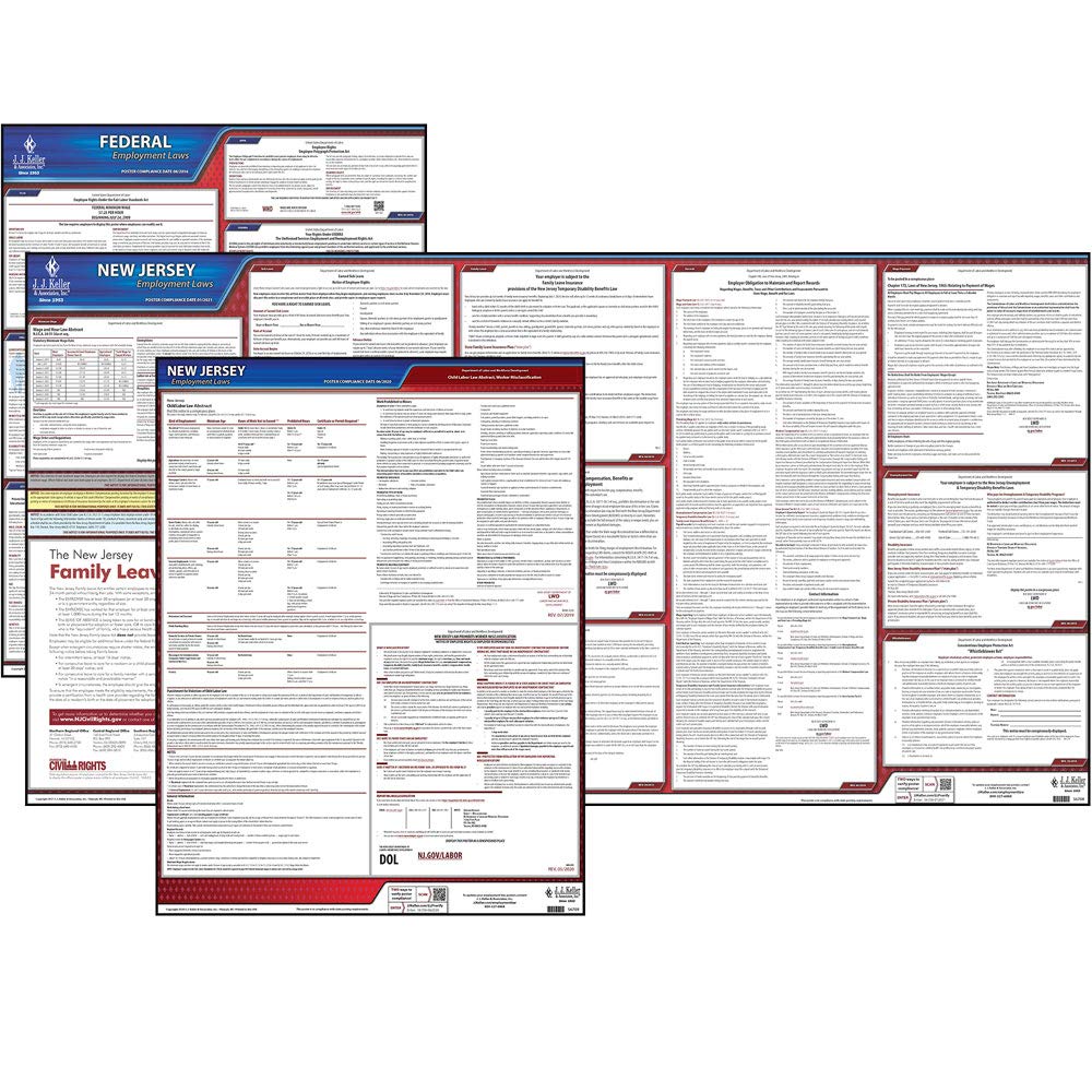 Buy 2022 New Jersey and Federal Labor Law Set (English, NJ State