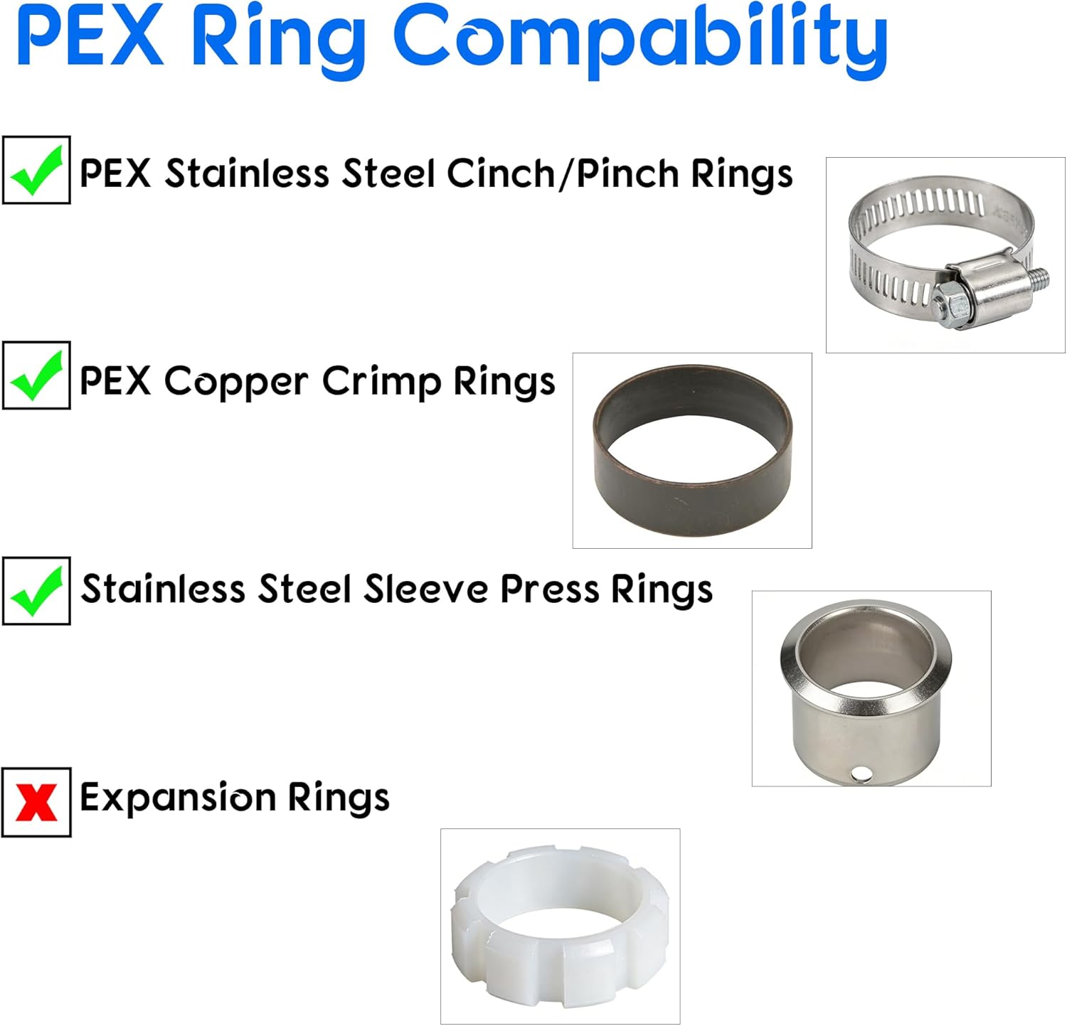 Hourleey 10 Pieces 3/4 Inch Pex Brass Full Port Shut Off Ball Valve Hot and Cold, Quarter Turn HOT (RED) COLD (BLUE) of Brass Water Stop Shut Off, 1 Piece Each