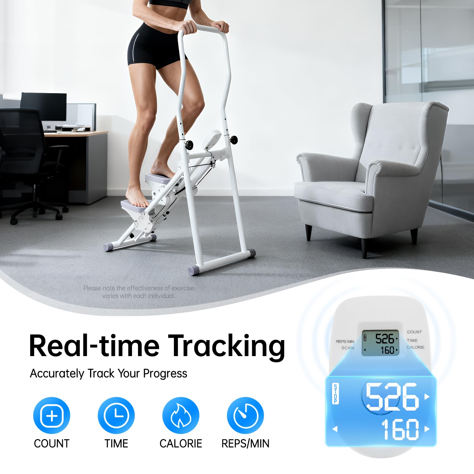 Nueva máquina de escalar para ejercicios de gimnasio en casa, máquina de escalar vertical para entrenamiento de cuerpo completo, plegable con bandas de resistencia, entrenamiento cardiovascular suave