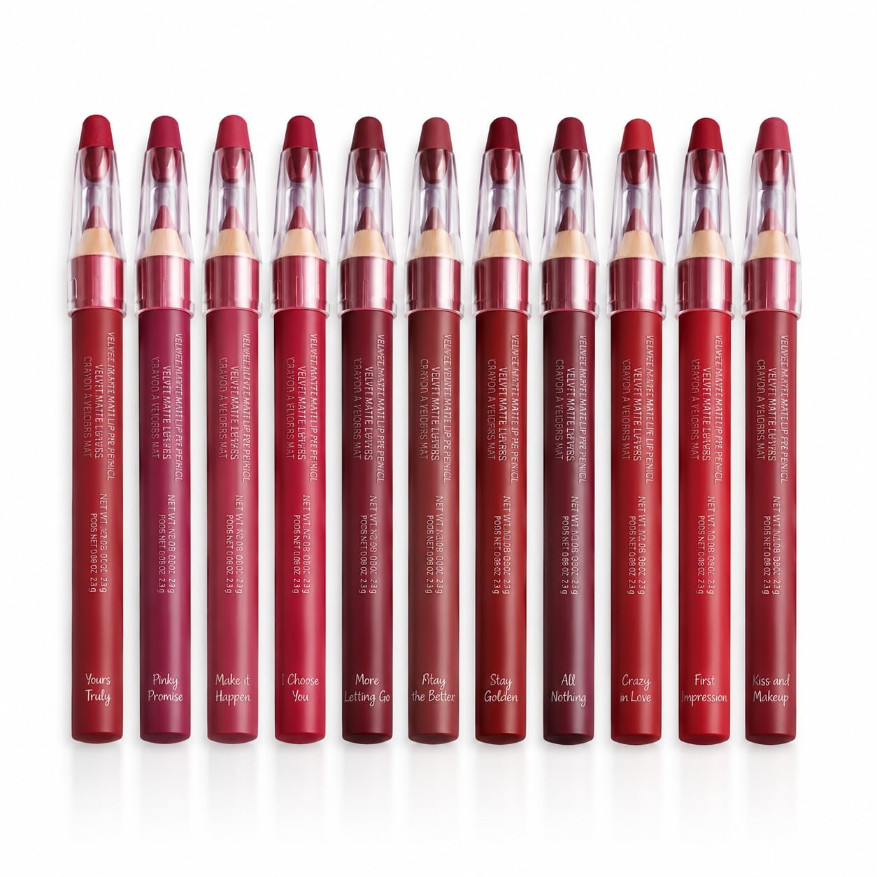 VENEA Pack of 12 Lipstick Crayon Pencil Set | Matte Lip Crayon with Sharpener | Long Lasting Waterproof Lip Liner & Lipstick Combo | Multicolor Shades-picture-10