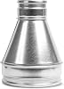 Repa Market 8 to 4 Inch Galvanized Steel Duct Reducer/Increaser Round Vent Pipe Adapter HVAC & Dryer Vent Systems Metal Coupling Connector for Exhaust Fans Bathroom Ventilation Kitchen Hoods