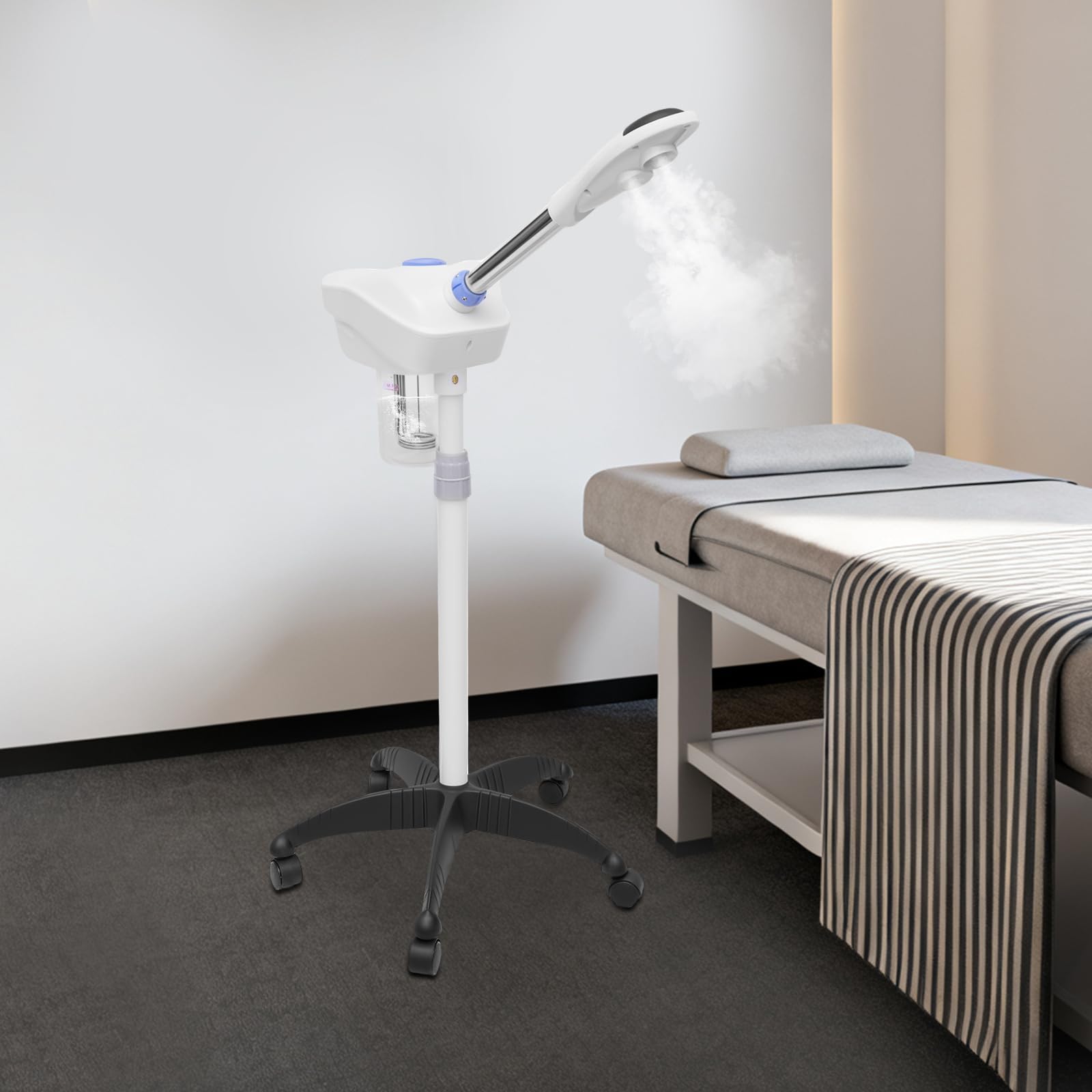 Vapore Viso Vapore Vapore Facciale Vapozone Sauna Facciale Vapore Ionico Nano Pulizia Pori Idratazione Dispositivo 360 Ugello 860ml 750W Ozone Cup Erbe Uso Casa Soggiorno Spa Bagno Ufficio