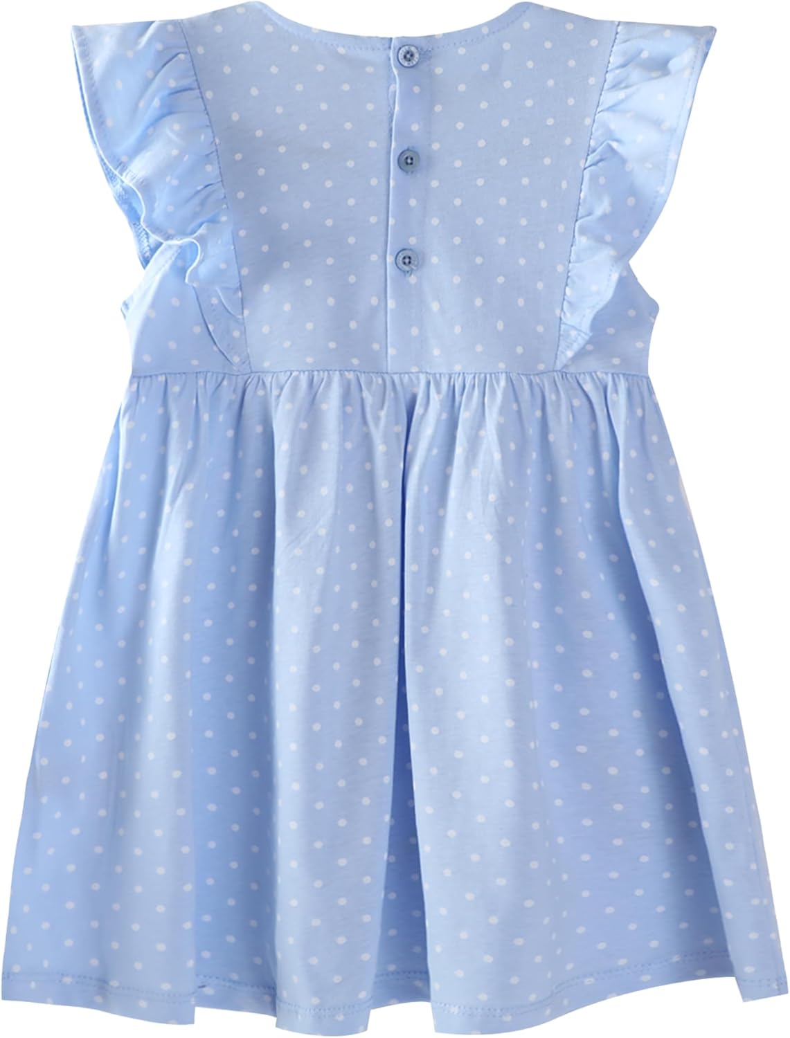 Hongshilian Toddler Girl Casual Floral Dress Cartoon Print Summer Clothing 2-7 Years - Image 2