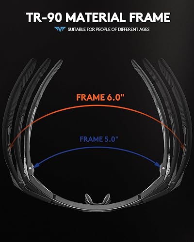 Miniatura 4 de Gafas de sol con protección UV, gafas de sol de ciclismo para hombres y mujeres, resistencia a los impactos Z87.1 para construcción