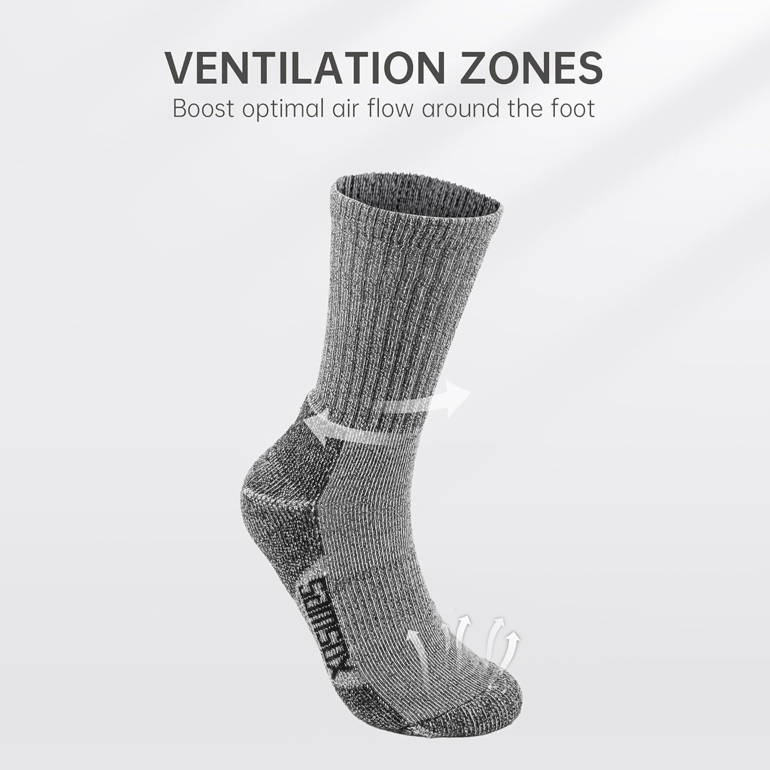 Merino Wool Hiking Socks, Made in USA Midweight with Targeted Cushion, Hunting Socks for Men & Women (Bozeman Lite) - Image 6