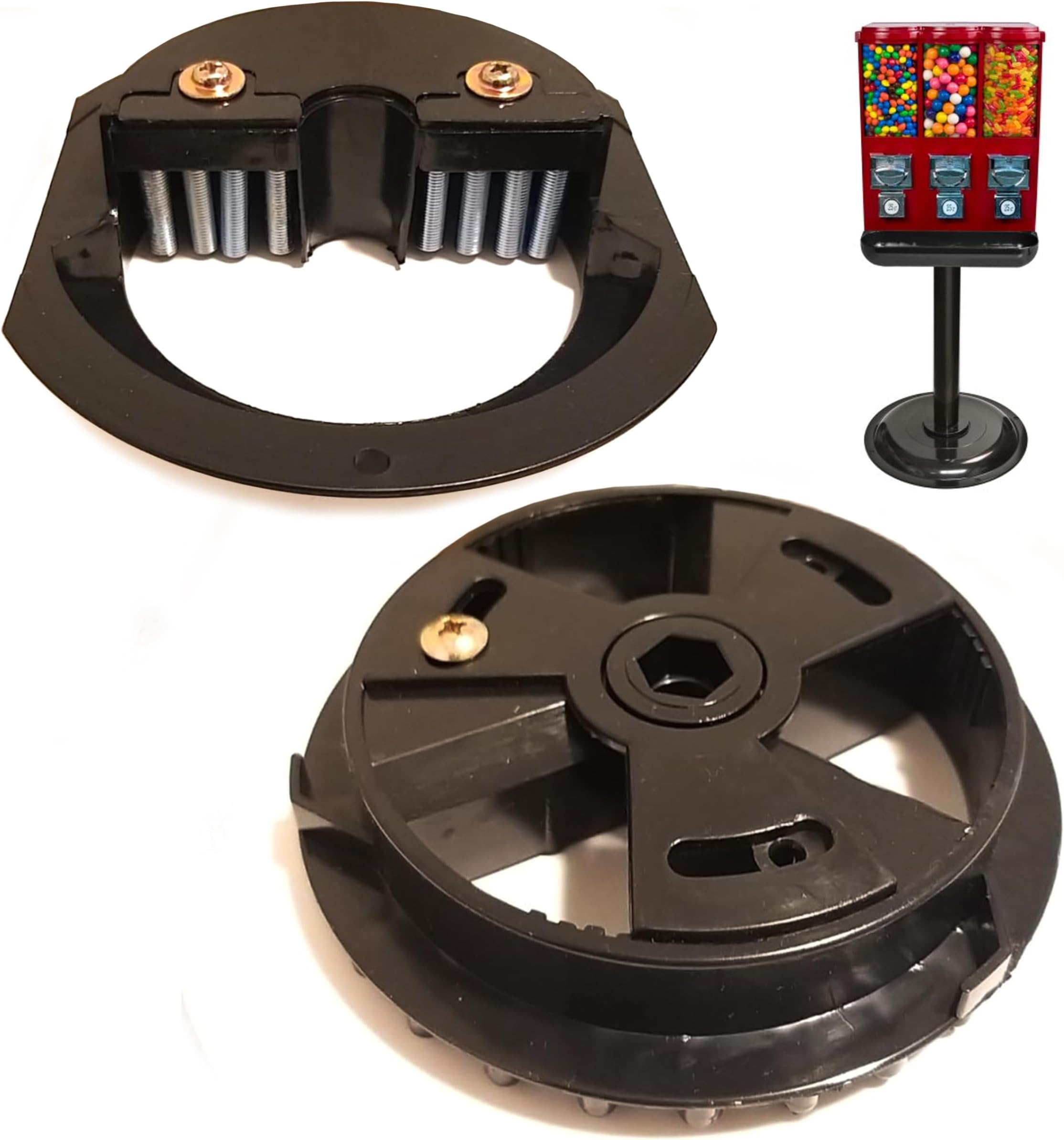 Bulk Candy Dispenser Wheel for Gumball Machine - Adjustable Candy Wheel for 3 & 4 Head, Triple Shop, Triple Time, Triple Pod, Titan Triple & 4 in 1 Vending Machine - Candy Machine Replacement Part