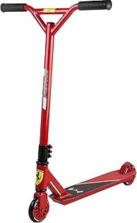 DAKOTT Ferrari Stunt Pro Scooter - Aircraft Aluminum High Performance, 100mm Wheels Stunt Scooter - Best Beginner Trick Scooter - Freestyle Kick Scooter for Kids, Teens, and Adults, red, Large
