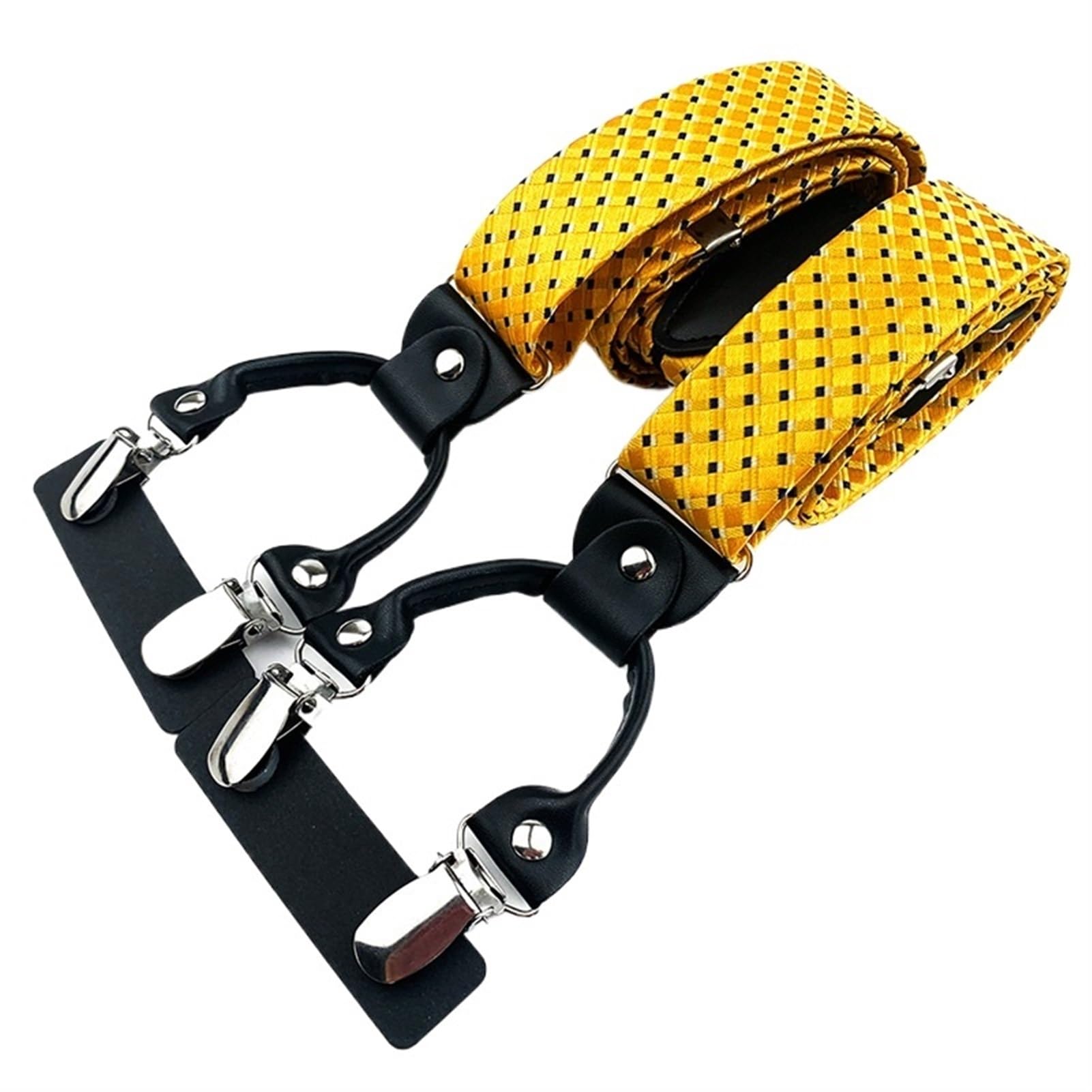 ERICAT Bretelles hommes femmes adulte cuir Y dos réglable élastique pantalon bretelles sangles ceinture fête de mariage (Color : BD-A14)
