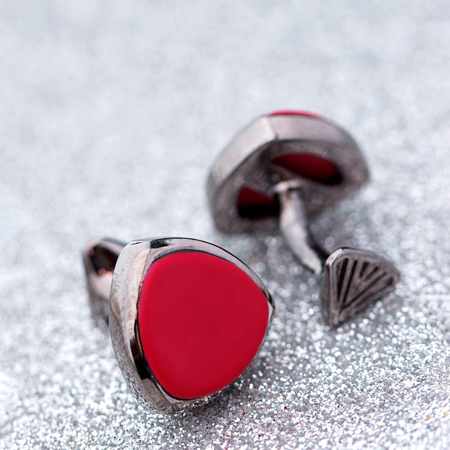 Dare Rhodium Polished Cufflinks