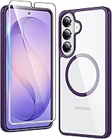 Vista 398 de FNTCASE Funda para iPhone 15 Plus: Fundas magnéticas transparentes para teléfono con protector de pantalla compatible con Magsafe Slim Anti