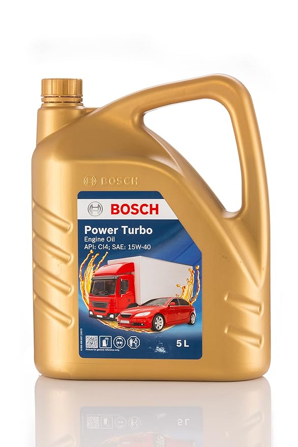 Bosch_Pack of litre_5_Power turbo- CI4 15W 40_Applicable for CV & PC at Rs. 1127