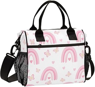 Romantic Gift Lunch Bag for Men Women Cooler Bag Tote Reusable Leakproof Insulated Grocery Bag with Adjustable Shoulder Strap Zippered Top for Work Travel Picnic