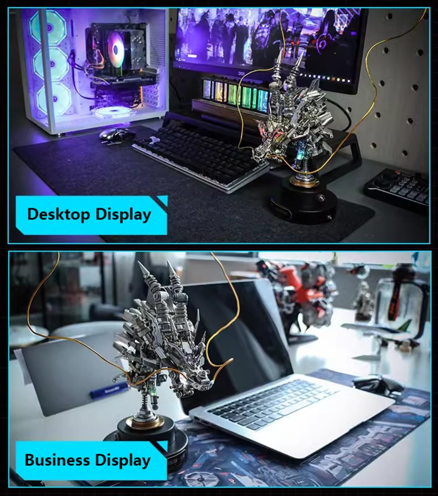 Puzzle metalowe 3D, mechaniczne zestawy modeli metalowych z głową smoka, narzędziami, kreatywny zestaw do samodzielnego montażu, dla mężczyzn, kobiet, ozdoby dekoracji domu, 791 sztuk