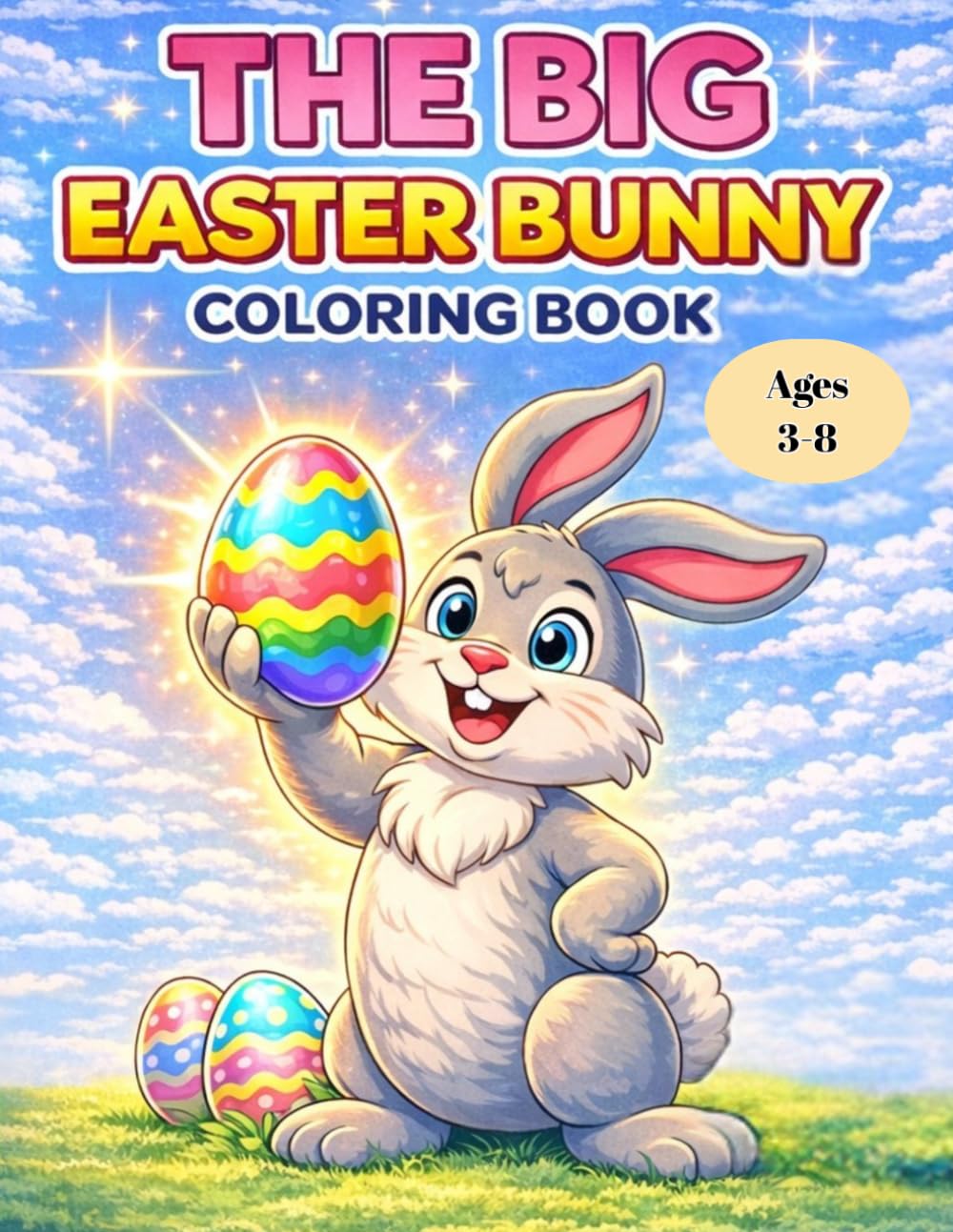 The Big Easter Bunny Coloring Book: Fun and Easy Coloring Pages for Children Ages 3–8