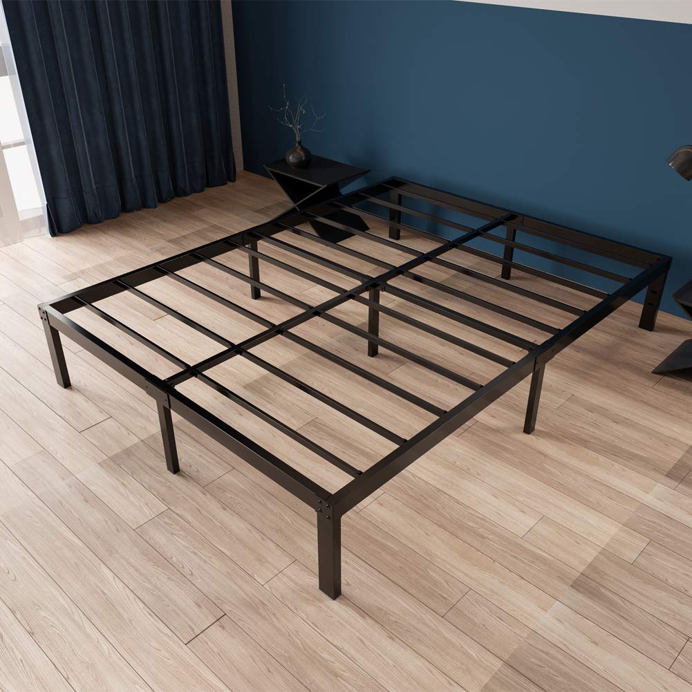 Buy ZIYOO 14 inch Heavy Duty Full Bed Frame with Steel Slat Platform Full Size Bed Frames, Non