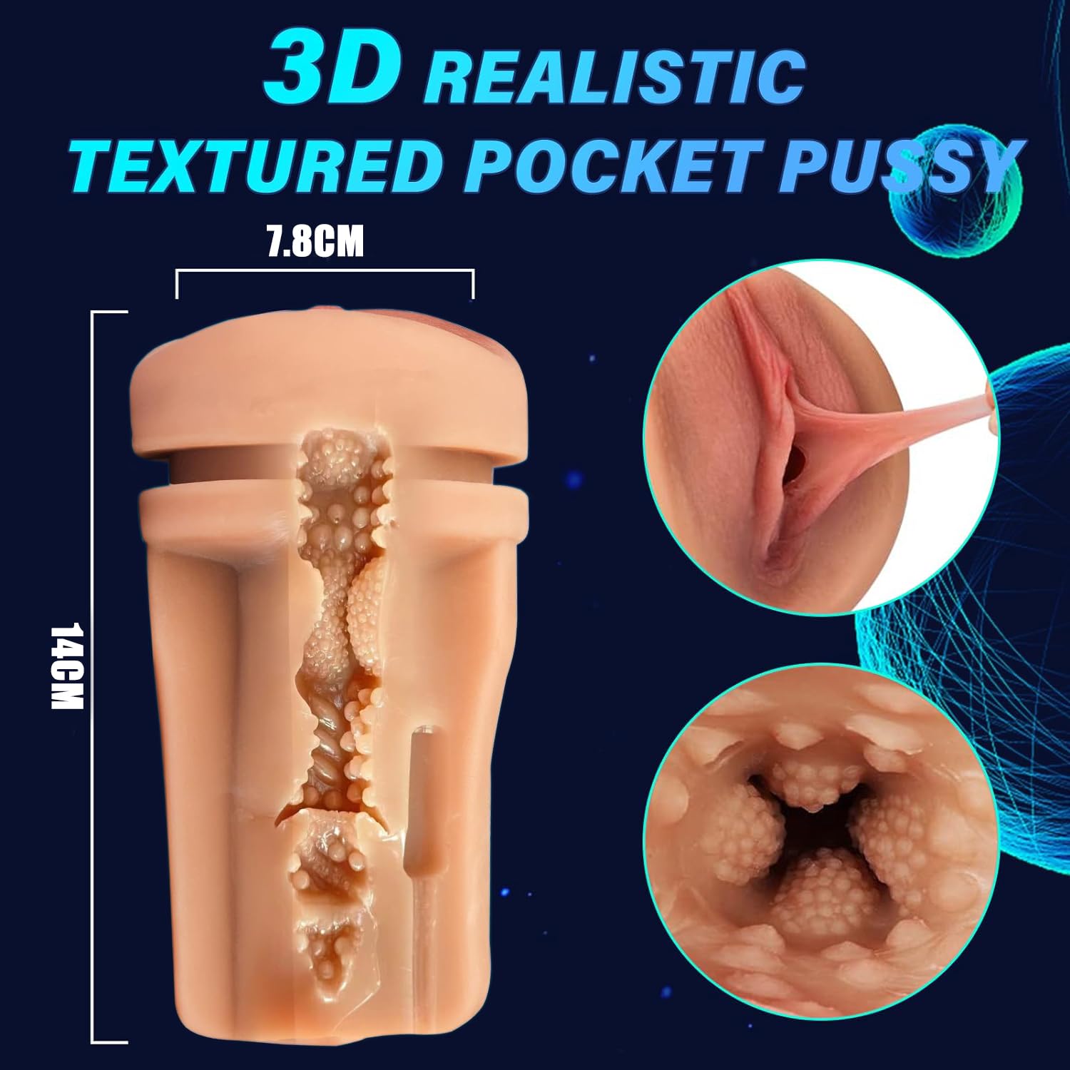 masturbarsi per gli uomini, giocattolo sessuale per gli uomini con 5 sughettatura giocattolo sessuale, masturbatore elettrico tazza 3D realistico riscaldamento vaginale,Taschenmuschi pompino c