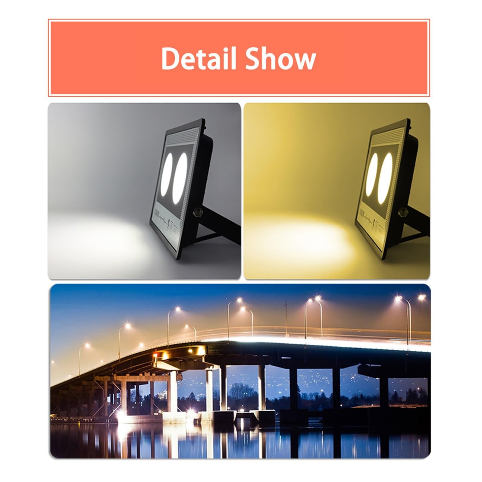 Proiettore a LED per esterni, Proiettore A LED 500W 400W 100W 50W Proiettore Da Giardino For Esterni Impermeabile IP66 Ad Alta Luminosità Faretto Da Parete Faretto Da Parete per porte da garage da gia