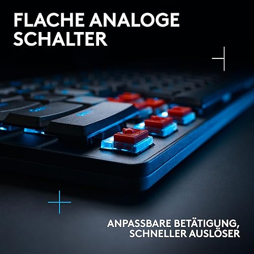 Logitech G G515 Rapid TKL Flache Gaming — šoninis vaizdas