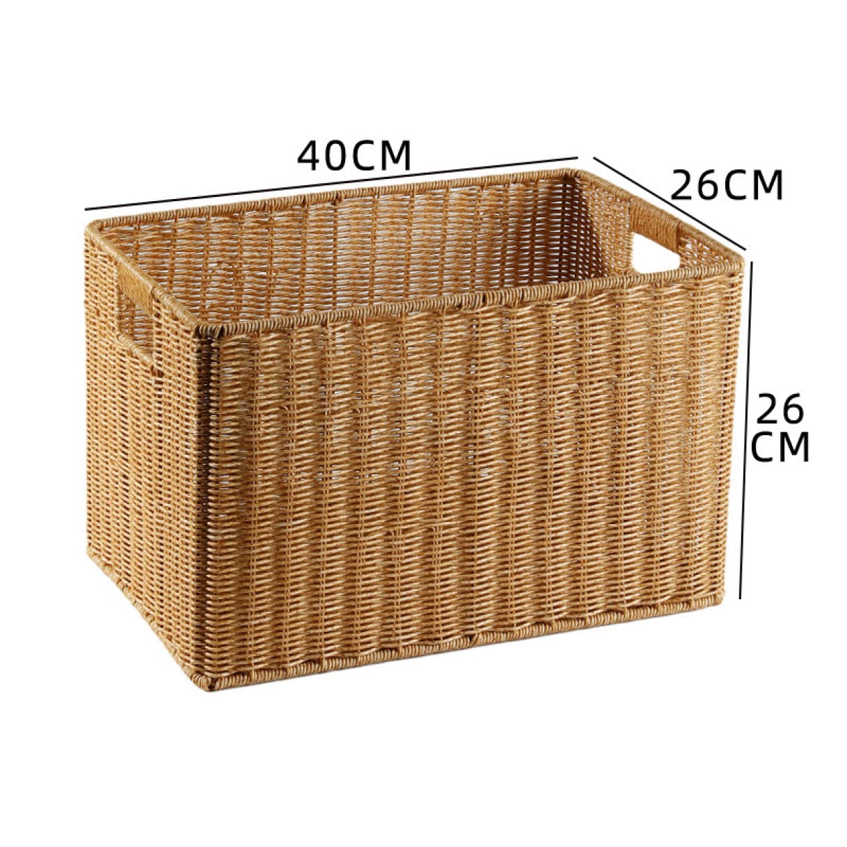 Amazon｜MJKQ9 収納ボックス 深型 スタイル 収納バスケット 籐製 35*30
