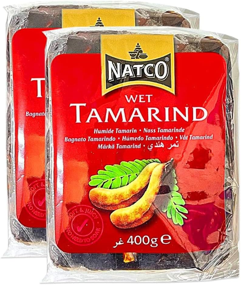 Natco-'s Pure Wet Tamarind 400g Tamarindo, Imli Paste for Authentic Indian, South East Asian, and Mexican Cooking and Sauces Pack of 2
