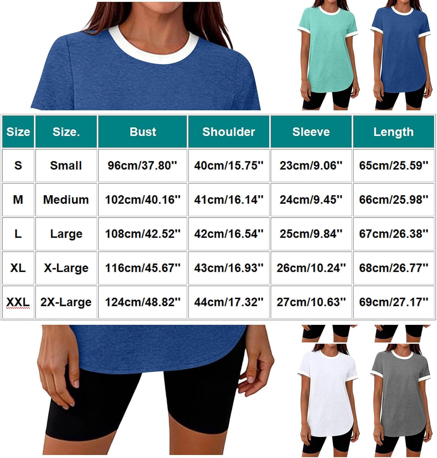 Womens Workout Tops Summer Short Sleeve Shirts Athletic Color Block Gym Clothes Outfits Sun Protection T Shirts