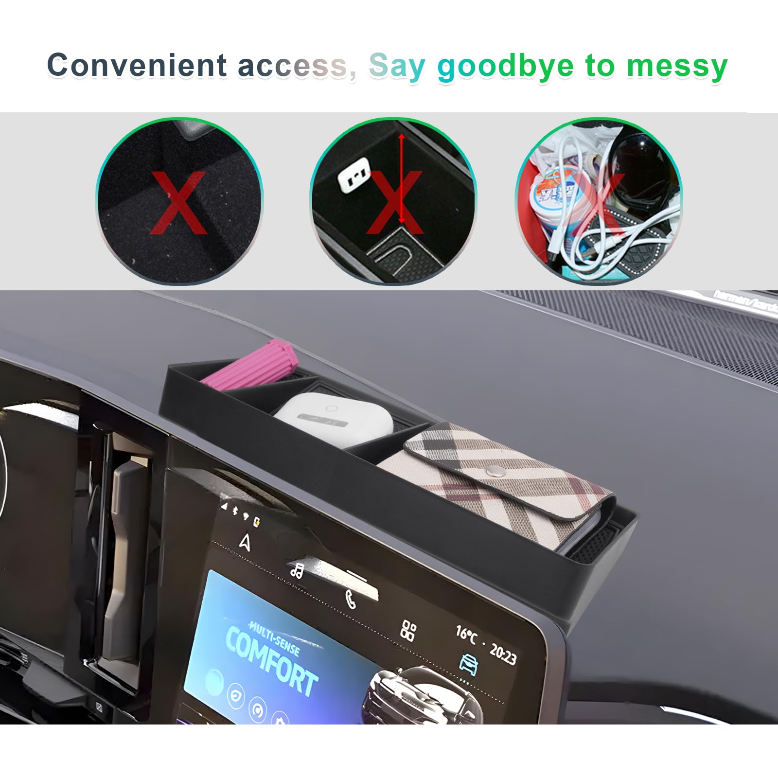 CDEFG Compatible con Renault Austral/Espace 6/Rafale 2024 2023, consola