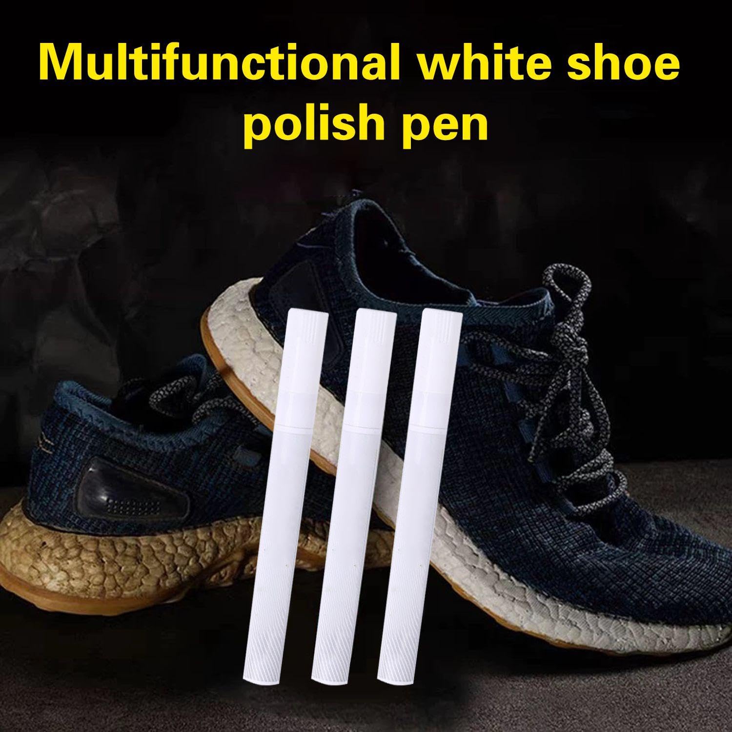 3 Pièces Stylo De Réparation De Chaussures, Stylo De Blanchiment De Chaussures, Stylo De Nettoyage De Chaussures Blanc, Accessoires De Chaussures, Outil De Réparation De Chaussures (Blanc)
