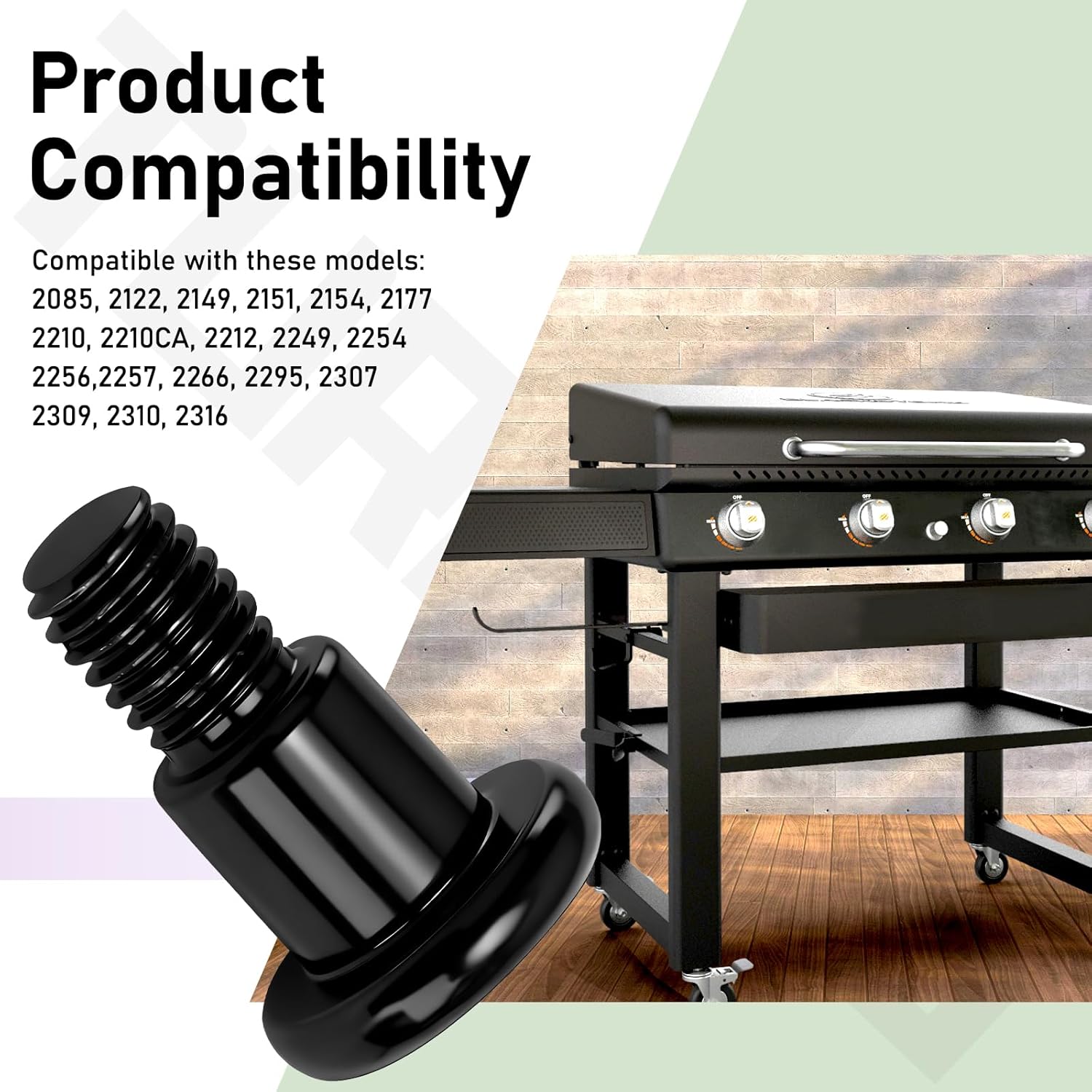 5 Pack Short M6 Step Bolt Compatible with Black-Stone Gas Griddle 1785 1868 1901 1902 1962 1963 2307 2322 2256 1916 2151, Fit Gas Griddles with Side Shelve
