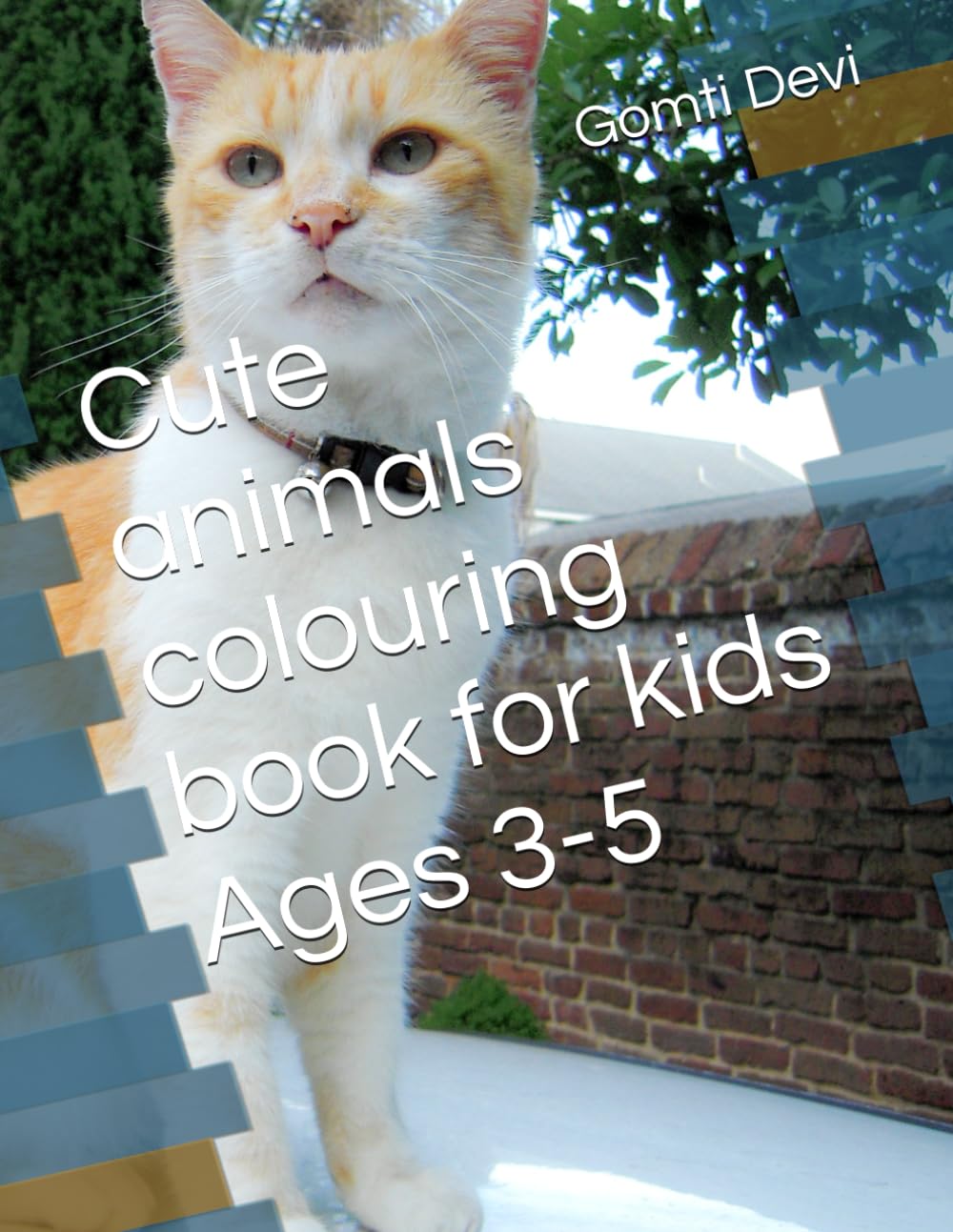 Cute animals colouring book for kids Ages 3-5