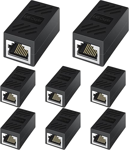 Acoplador RJ45, acoplador Ethernet, cable de red Ethernet en línea acoplador para Cat7Cat6Cat5eCat5, extensor de cable de red Ethernet hembra a disponible en Yaxa Peru