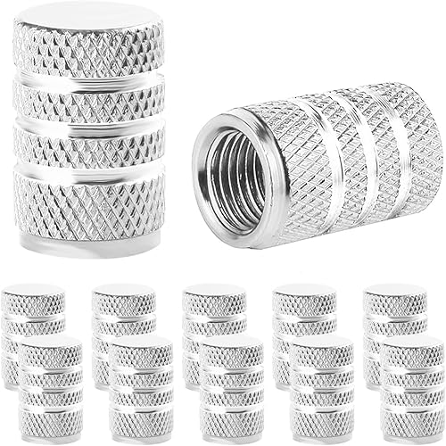 10 tapas de vástago de válvula de neumático, juego de tapas de válvula de neumático de aluminio anodizado, cubiertas de vástago resistentes a la