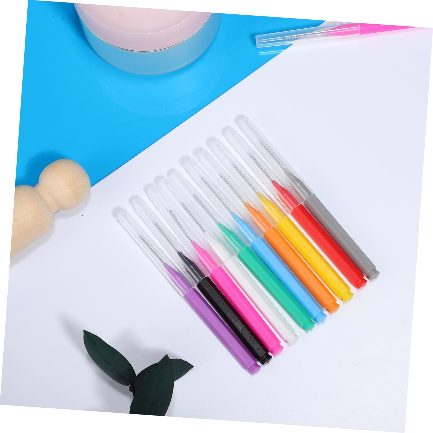 PACKOVE 500piezas Interdental Tooth Flossing Cleaning Brush Cepillos De Limpieza Oral Para Dientes Limpieza Eficaz Entre Dientes Para Diseño Ergonómico y Cómodo Disponibles