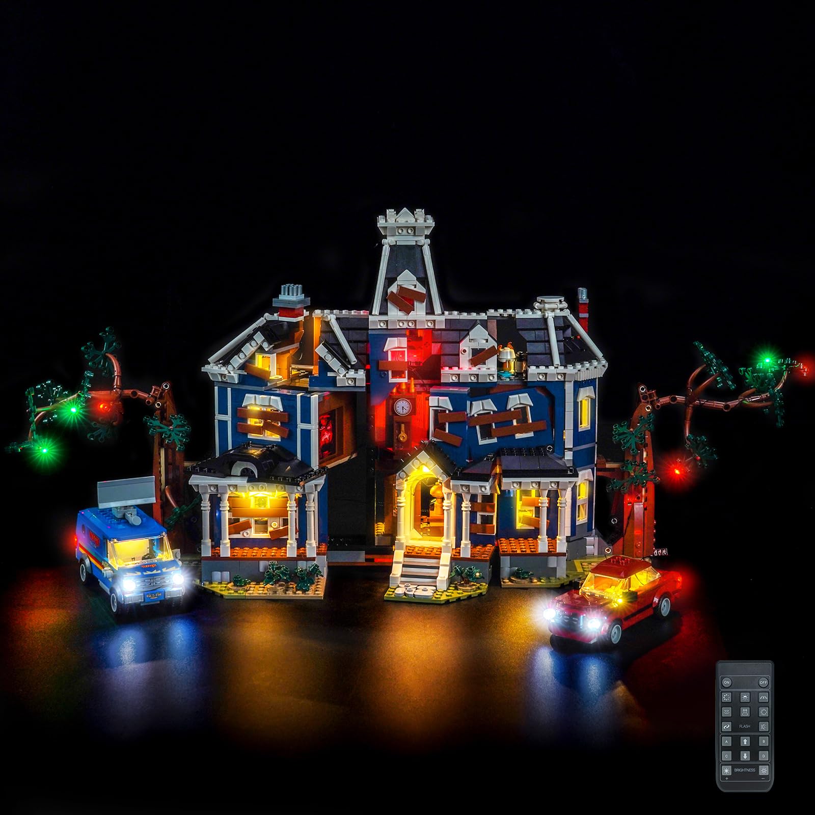 Remote Control Led Light Set Compatible with Lego Stranger Things: The Creel House 11370 (No Model)