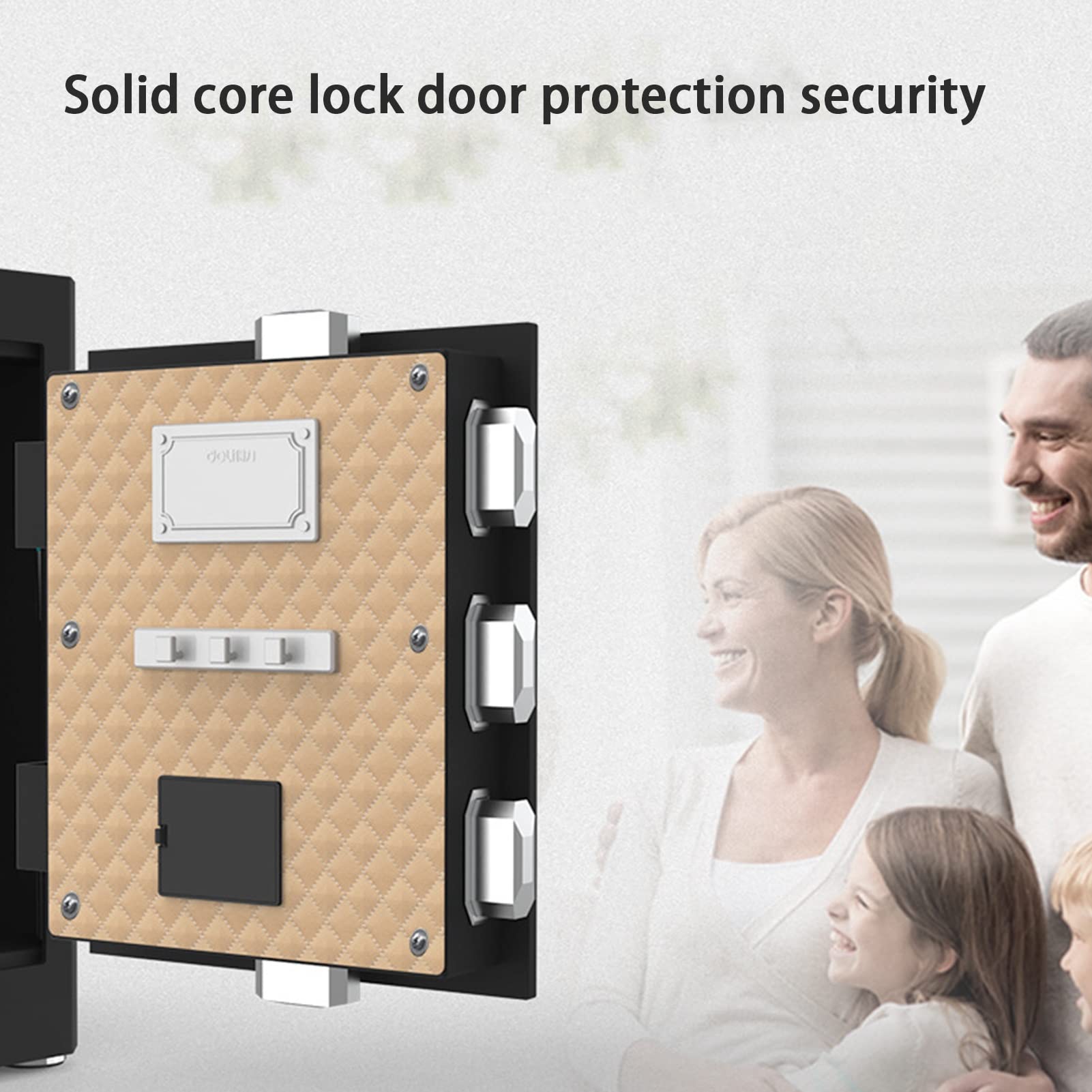 Cassetta di sicurezza,Cassetta di sicurezza domestica,Cassaforte domestica con doppio allarme di avviso e luce LED, con tastiera digitale touch screen e doppio ripiano rimovibile,Cassetta di sicurez