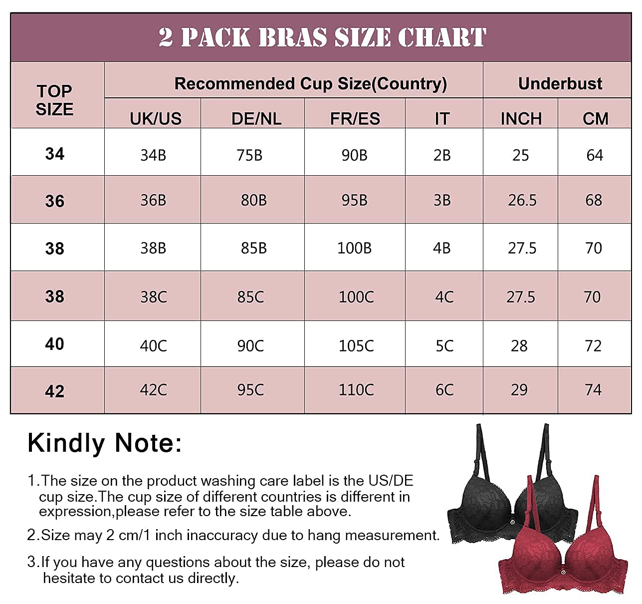 SHEKINI 2 Pièces Ensemble Lingerie Femme Dentelle Armatures Soutien Gorge Bretelles Amovibles String Elegance Bra avec Push Up et Tanga Lingerie Set