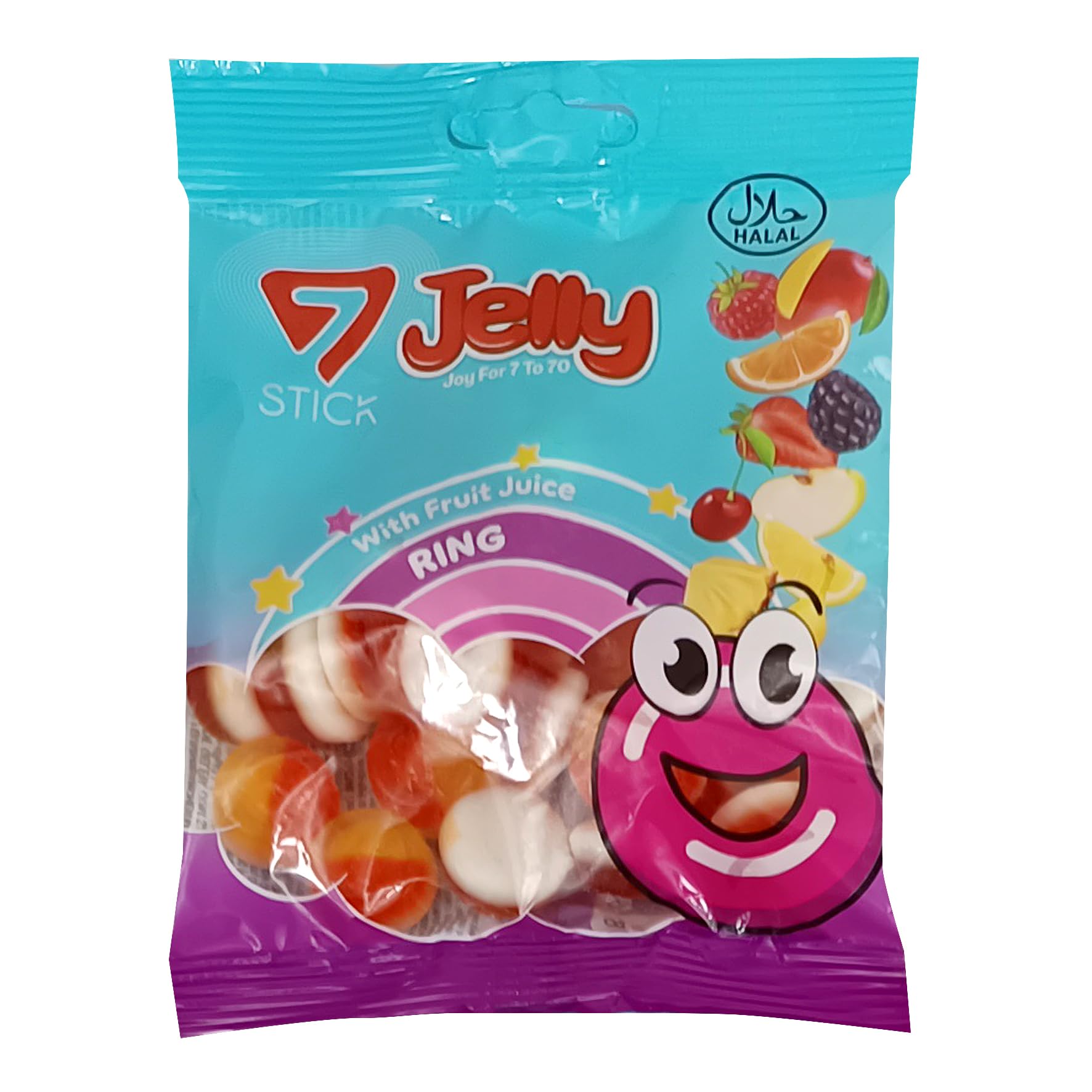 Mega Fruchtgummi Mixbox 72x80g (5760g) XXL Vorratspack, Halal